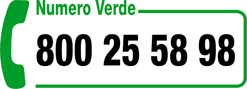 Numero verde gratuito 800 25 58 98